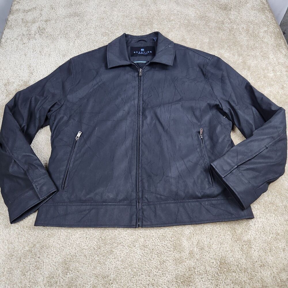 Kenneth Cole Reaction Black Lightweight Jacket Men's Size Medium